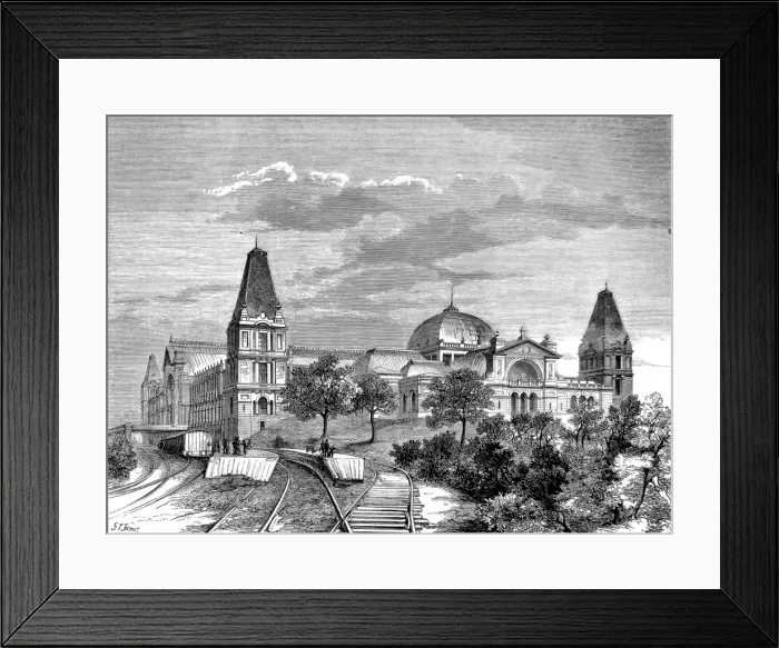 Framed Print : The Alexandra Palace, 1875