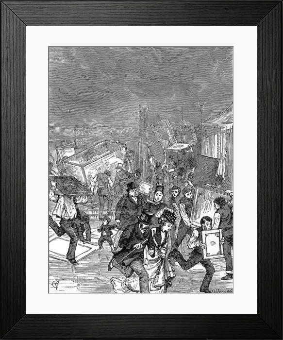Framed Print : The Burning of the Alexandra Palace, 1873 Framed Print : The Burning of the Alexandra Palace, 1873