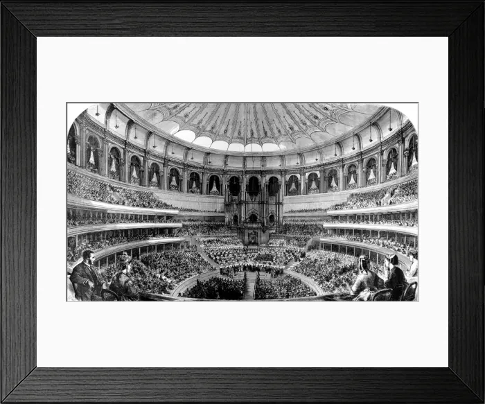 Framed Print : The Opening of the Royal Albert Hall, March 1871 Framed Print : The Opening of the Royal Albert Hall, March 1871