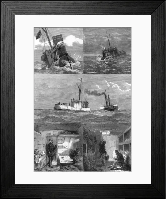 Framed Print : Voyage of the Obelisk Ship Cleopatra to London, 1878