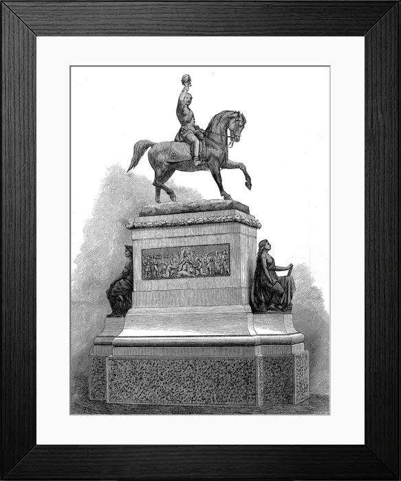 Framed Print : Statue of Prince Albert in Holborn, London, 1874 Framed Print : Statue of Prince Albert in Holborn, London, 1874