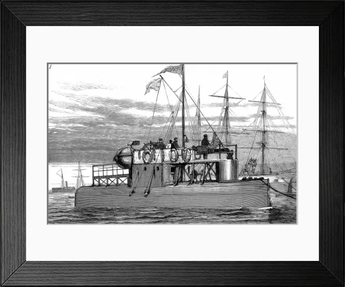 Framed Print : The Obelisk Ship Cleopatra off Gravesend, 1878
