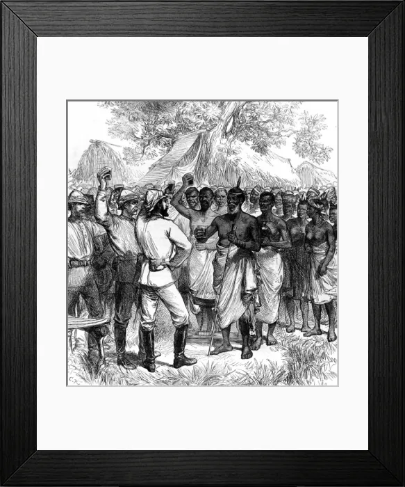 Framed Print : The Ashanti War (1873-74) - Special Artist and native chief Framed Print : The Ashanti War (1873-74) - Special Artist and native chief