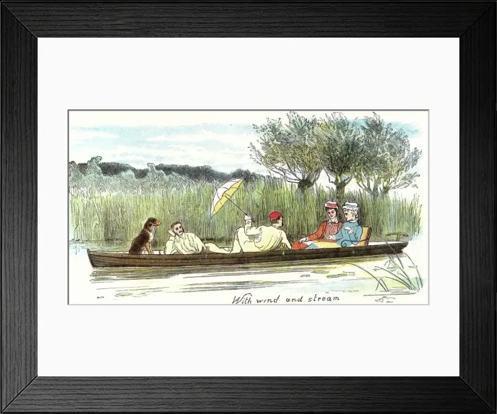 Framed Print : Boating on the River Thames, 1879 Framed Print : Boating on the River Thames, 1879