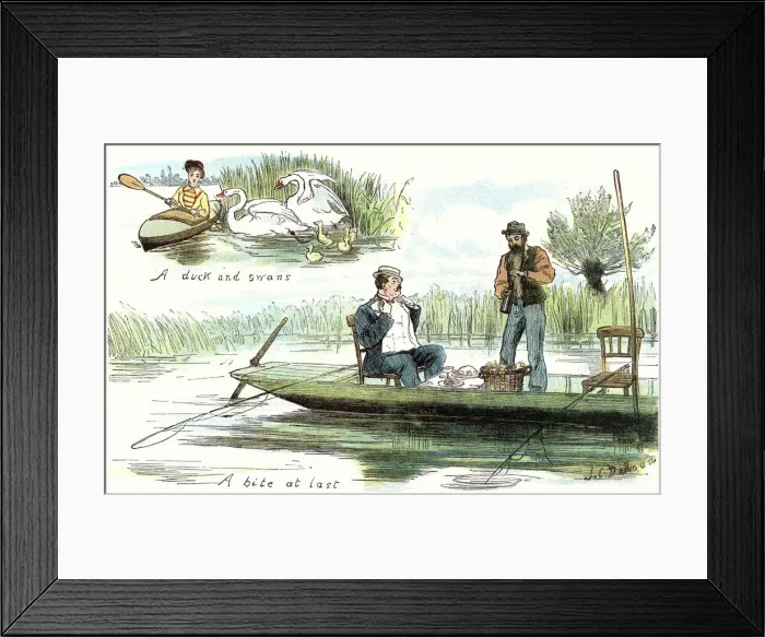 Framed Print : Boating on the River Thames, 1879 Framed Print : Boating on the River Thames, 1879