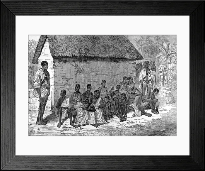 Framed Print : The Ashanti War (1873-74) - Ashanti prisoners of war Framed Print : The Ashanti War (1873-74) - Ashanti prisoners of war