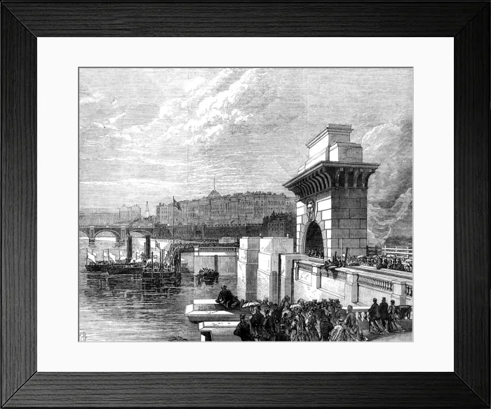 Framed Print : Opening of the Thames Embankment, London, 1868 Framed Print : Opening of the Thames Embankment, London, 1868
