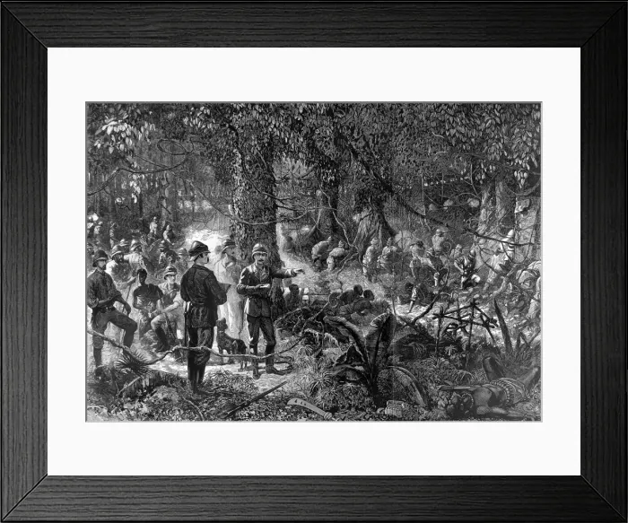 Framed Print : The Ashanti War (1873-74) - The Black Watch in action Framed Print : The Ashanti War (1873-74) - The Black Watch in action