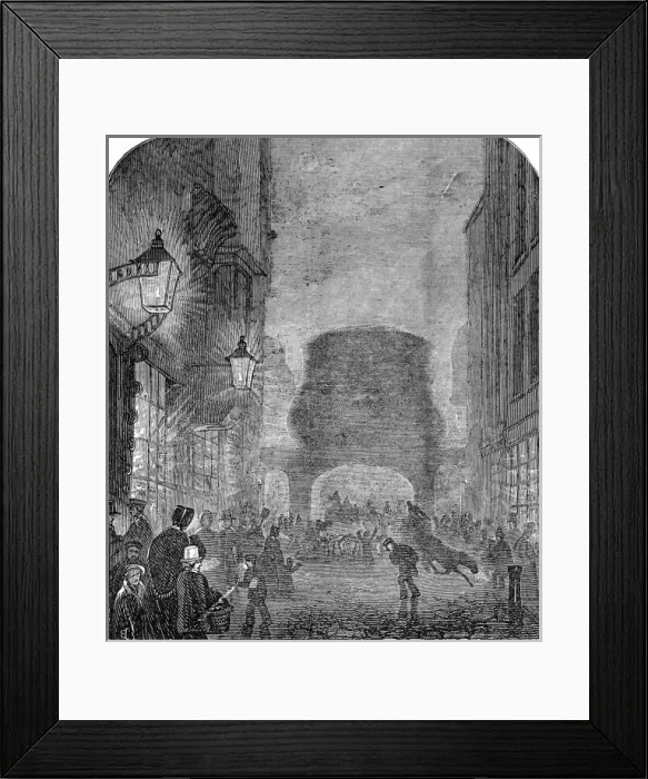 Framed Print : Fog in London, 1844