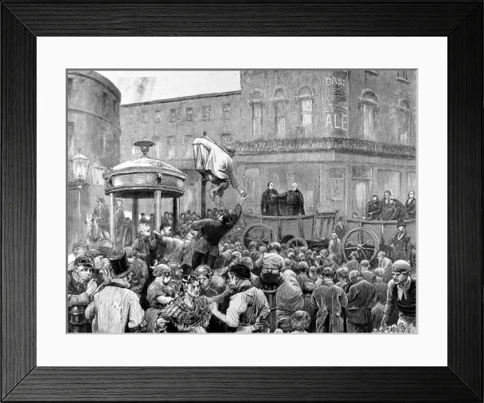 Framed Print : Archbishop Manning on Clerkenwell Green, London, 1872