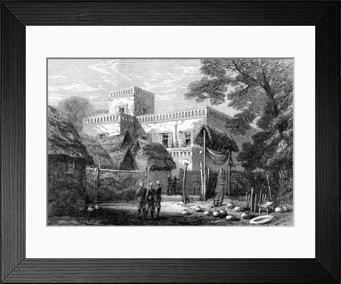 Framed Print : The King of Ashantis Palace at Kumasi, 1874 Framed Print : The King of Ashantis Palace at Kumasi, 1874