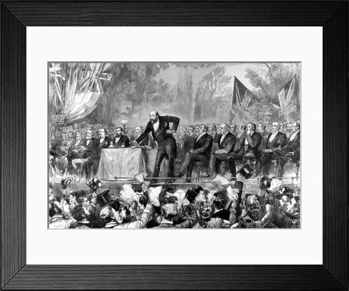 Framed Print : Irish Unionist Meeting in London, 1886 Framed Print : Irish Unionist Meeting in London, 1886