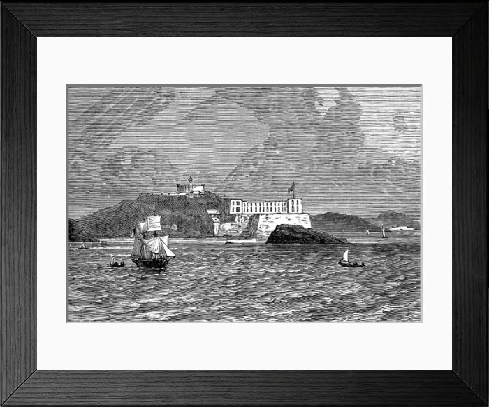 Framed Print : The Castle of Elmina, Gold Coast, 1873