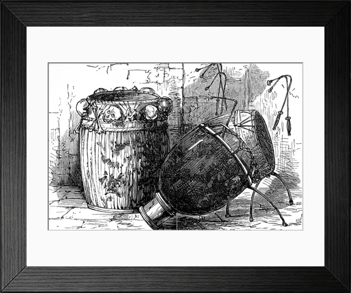 Framed Print : Ashanti war drums, 1874 Framed Print : Ashanti war drums, 1874