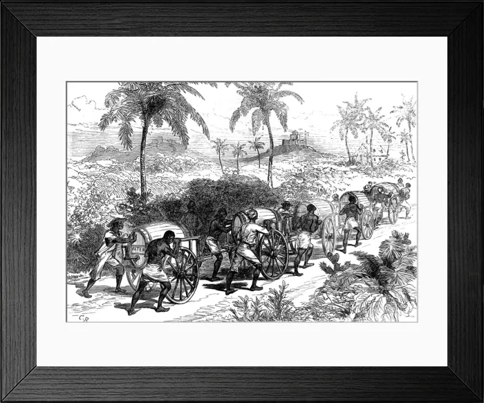 Framed Print : Water supply to Cape Coast Castle, 1874