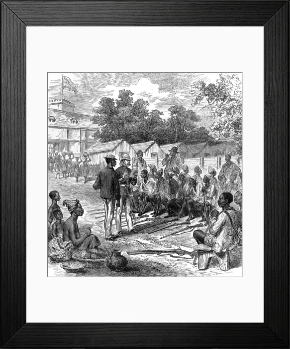 Framed Print : The Ashanti War (1873-74) Arrivals at Cape Coast Castle Framed Print : The Ashanti War (1873-74) Arrivals at Cape Coast Castle