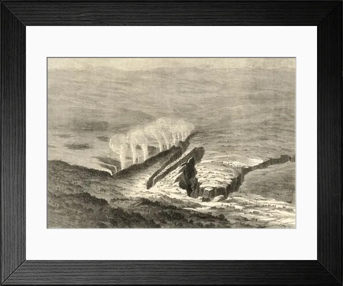 Framed Print : Victoria Falls, Africa, 1866 Framed Print : Victoria Falls, Africa, 1866