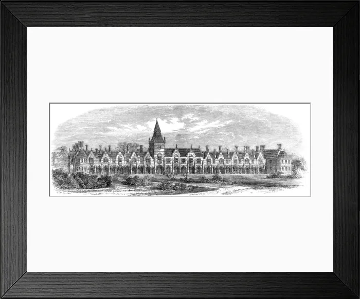 Framed Print : Royal Dramatic College, Surrey, 1866 Framed Print : Royal Dramatic College, Surrey, 1866