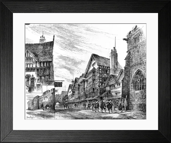 Framed Print : Views of Medieval London Framed Print : Views of Medieval London