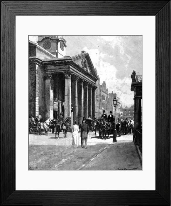 Framed Print : St. Georges, Hanover Square, London, 1895 Framed Print : St. Georges, Hanover Square, London, 1895