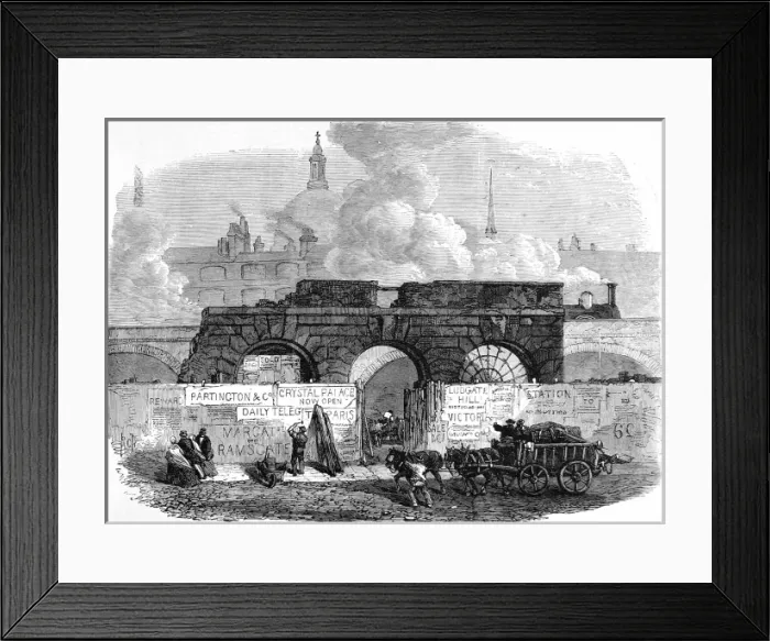 Framed Print : The Last Part of Old Fleet Prison, London, 1868 Framed Print : The Last Part of Old Fleet Prison, London, 1868