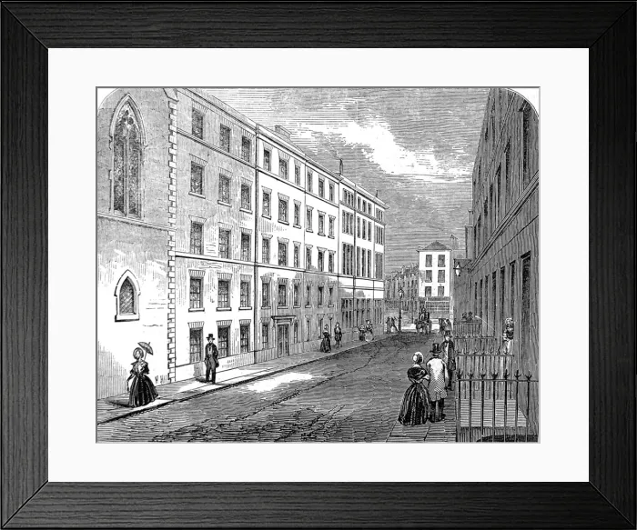 Framed Print : Model Lodging House, St. Giless, London, 1847 Framed Print : Model Lodging House, St. Giless, London, 1847