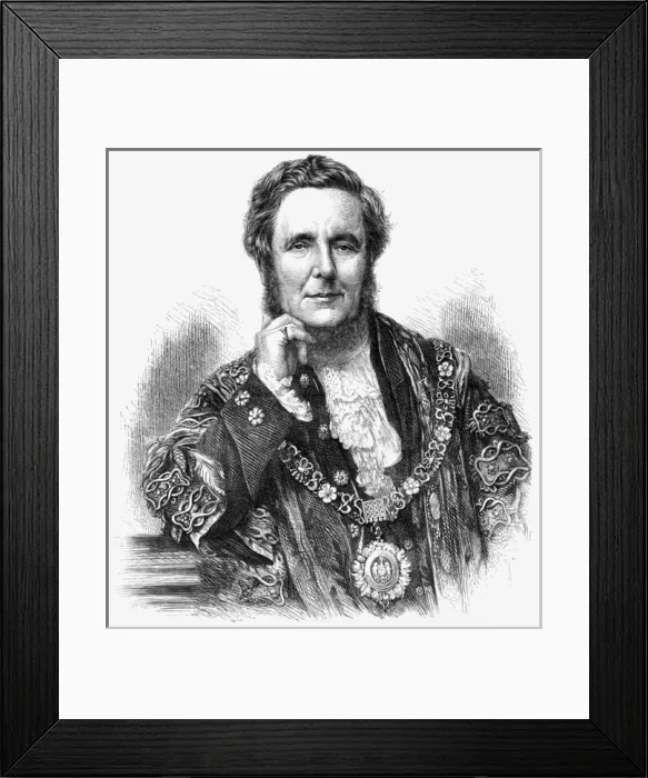 Framed Print : Sir Sydney Waterlow, Lord Mayor of London, 1872