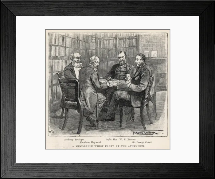 Framed Print : Whist Party at the Athenaeum Club, London Framed Print : Whist Party at the Athenaeum Club, London