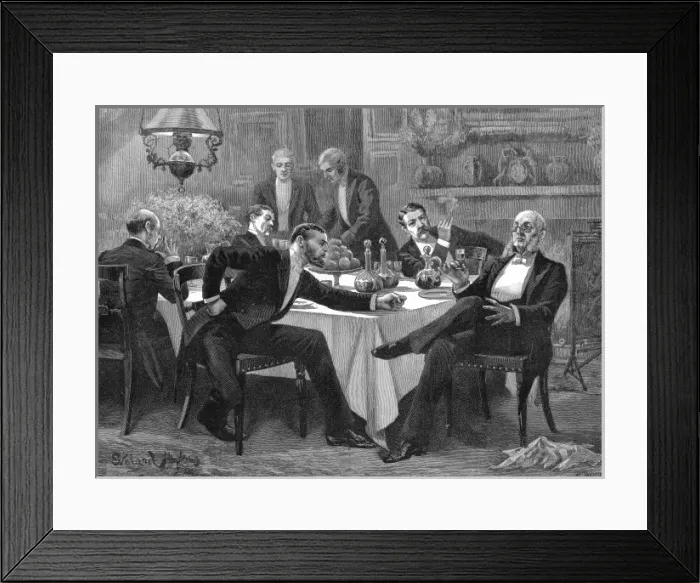 Framed Print : After Dinner Politics, 1886 Framed Print : After Dinner Politics, 1886