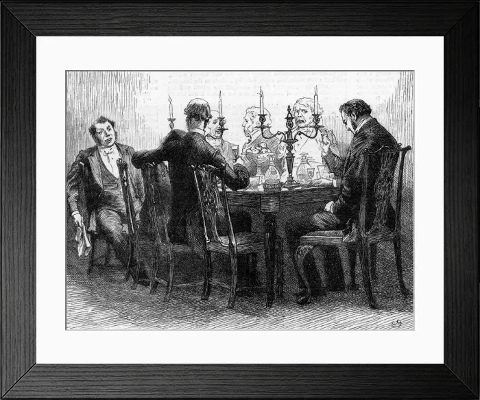 Framed Print : After Dinner 1877 Framed Print : After Dinner 1877