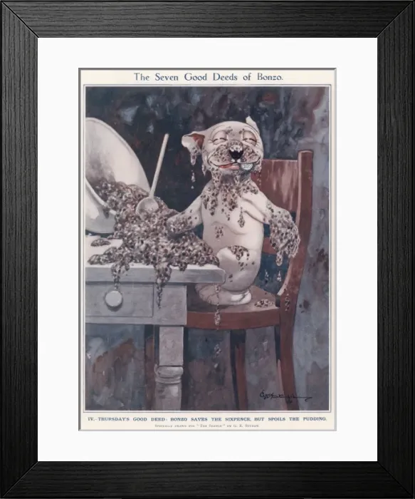 Framed Print : The Seven Good Deeds of Bonzo Framed Print : The Seven Good Deeds of Bonzo