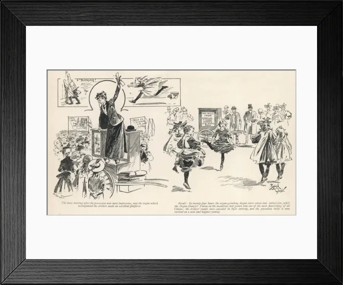 Framed Print : Children dancing to organ music, 1894 Framed Print : Children dancing to organ music, 1894