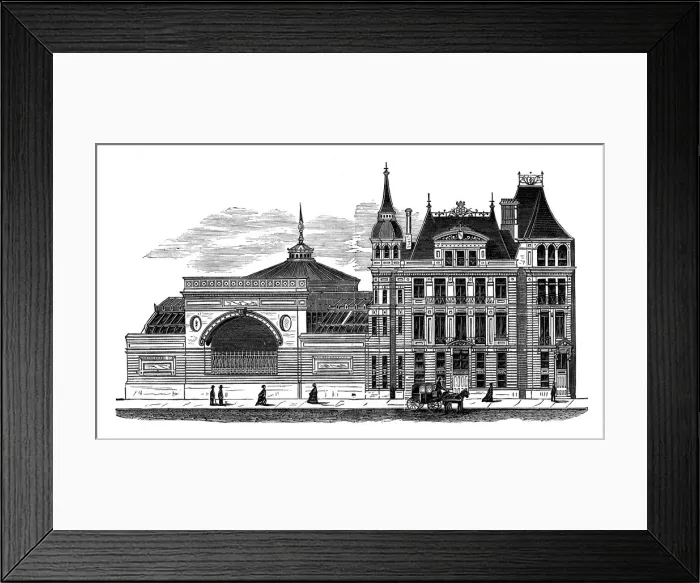 Framed Print : Langham Skating Rink, London, 1876 Framed Print : Langham Skating Rink, London, 1876