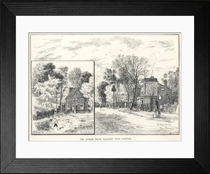 Framed Print : Eltham House Harriers in West Norwood, London, 1887