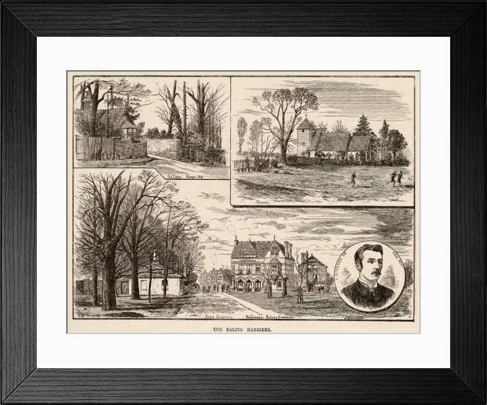 Framed Print : Number of views of Ealing, London, The images show (clockwise from top left)