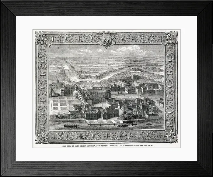 Framed Print : Whitehall, London, pre-1691