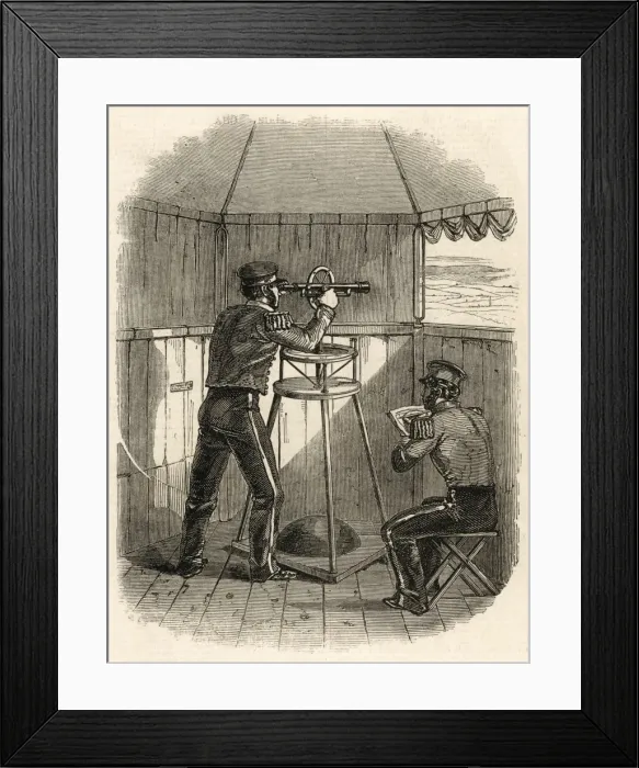 Framed Print : Ordnance Survey Observatory, London, 1848