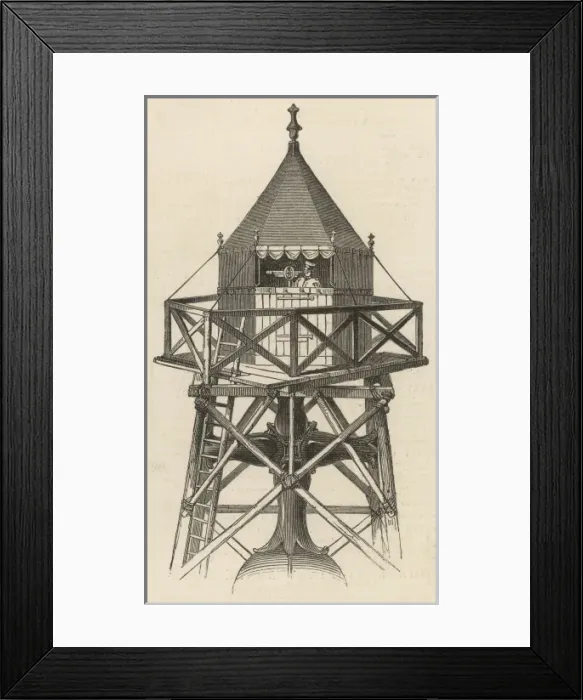 Framed Print : Ordnance Survey Observatory on St. Pauls Cathedral, London