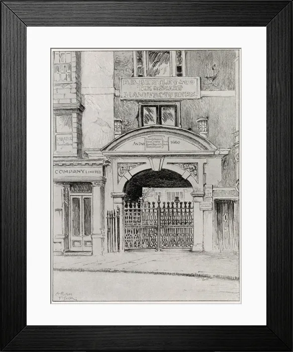 Framed Print : Old Gateway in Cripplegate, London. Date: 1903 Framed Print : Old Gateway in Cripplegate, London. Date: 1903