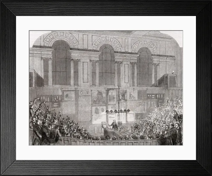 Framed Print : Lecture at the Museum of Practical Geology, London, 1852