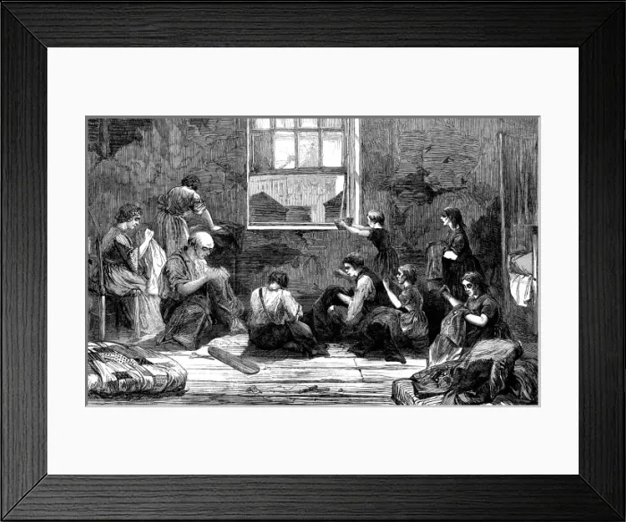 Framed Print : Military tailor and in family in Bethnal Green Framed Print : Military tailor and in family in Bethnal Green