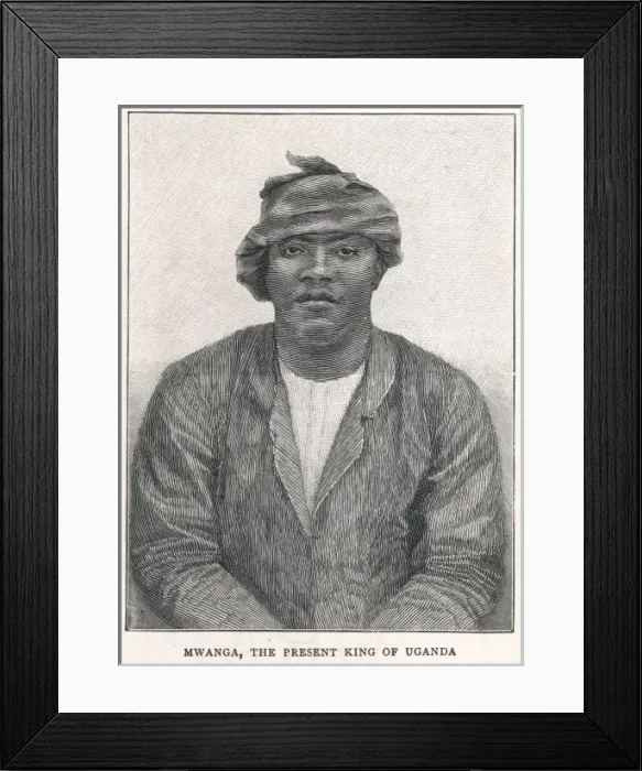 Framed Print : King Mwanga of Uganda, 1894 Framed Print : King Mwanga of Uganda, 1894