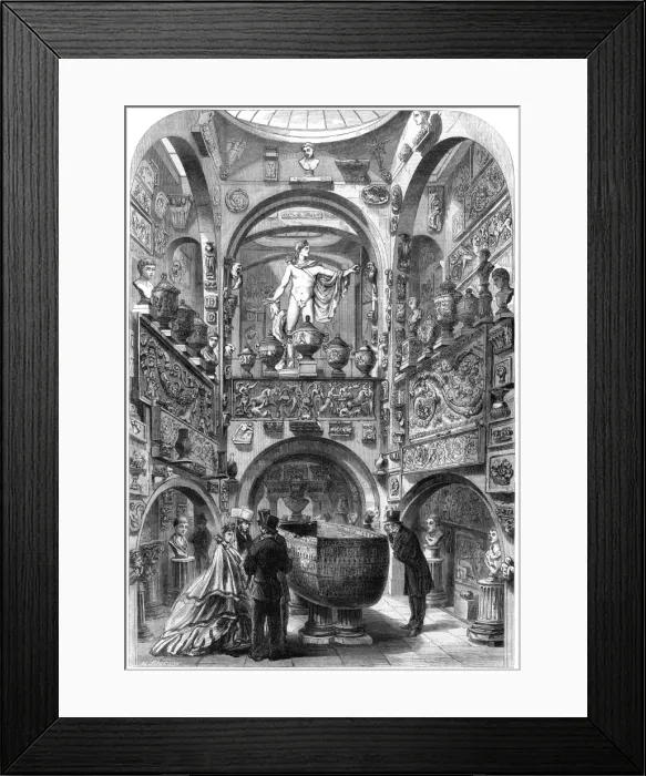 Framed Print : The Sarcophagus Room, Sir John Soanes Museum, 1864 Framed Print : The Sarcophagus Room, Sir John Soanes Museum, 1864