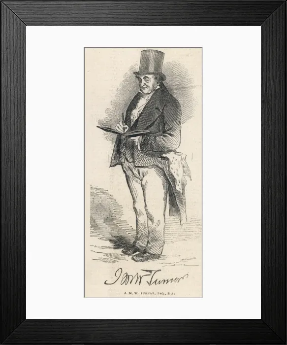 Framed Print : J. M. W. Turner at the Royal Academy, 1845 Framed Print : J. M. W. Turner at the Royal Academy, 1845