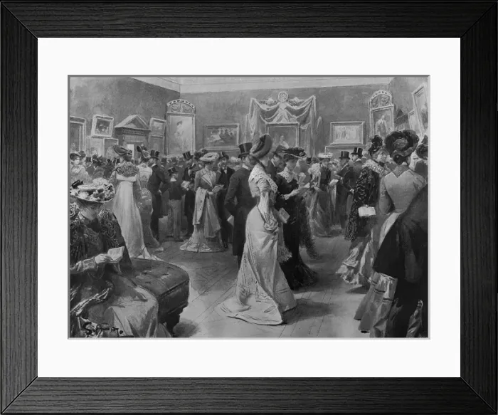 Framed Print : Private View at the Royal Academy, London, 1902 Framed Print : Private View at the Royal Academy, London, 1902