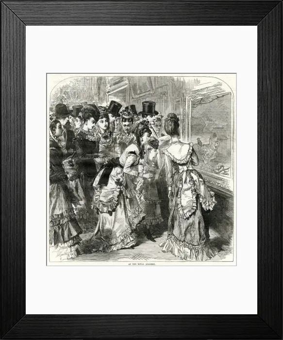 Framed Print : At the Royal Academy 1870 Framed Print : At the Royal Academy 1870