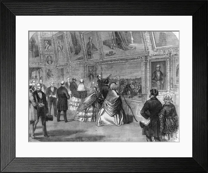 Framed Print : Queen Victoria at the Royal Academy, London, 1858 Framed Print : Queen Victoria at the Royal Academy, London, 1858