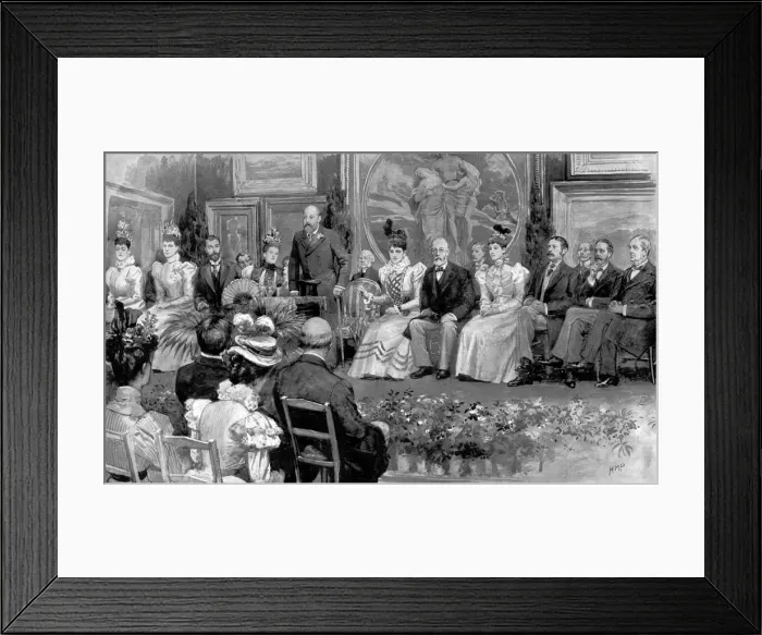 Framed Print : Opening Ceremony of the Tate Gallery, London, 1897 Framed Print : Opening Ceremony of the Tate Gallery, London, 1897