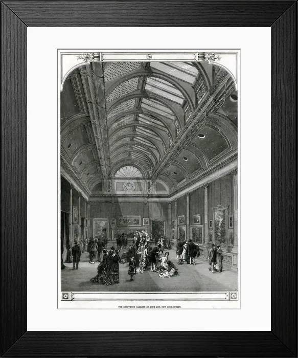 Framed Print : The Grosvenor Gallery of Fine Art, London 1877