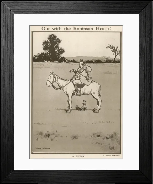 Framed Print : Out with the Robinson Heath Framed Print : Out with the Robinson Heath